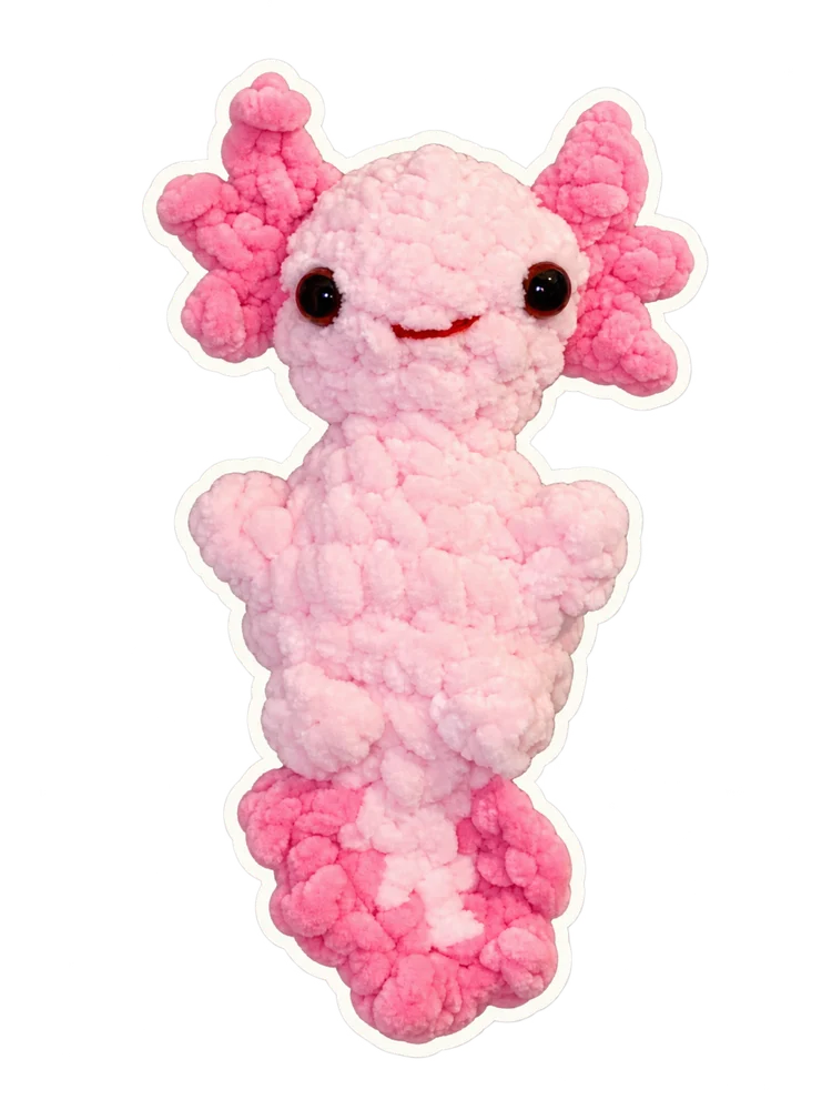 Ροζ πλεκτό axolotl
